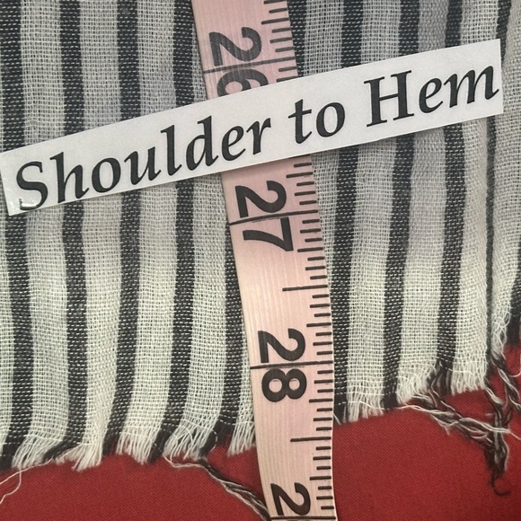 NWOT SIZE S/M Casual Striped Button-Down Shirt - Picture 8 of 8